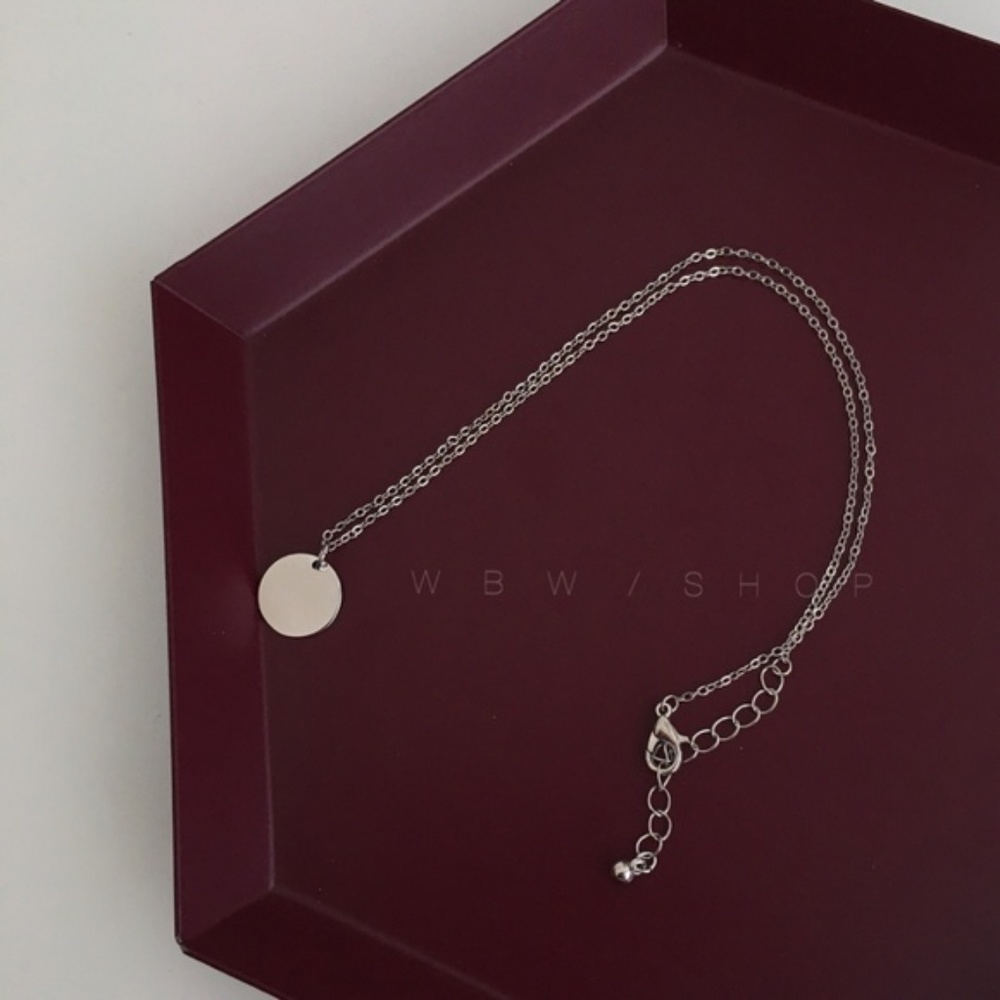 Minimalist Coin Circle Necklaces - Picture 7 of 8